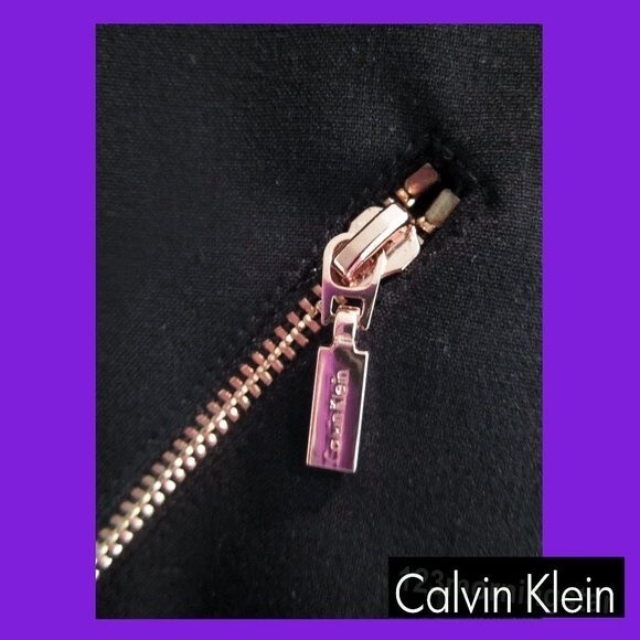 Calvin Klein NEW Wool Blend Zip-pockets Open-front Sweater-coat Jacket XL - Picture 8 of 11